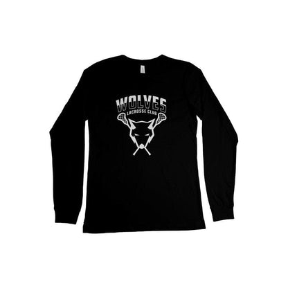 Wolves Lacrosse Club Adult Cotton Long Sleeve T-Shirt Signature Lacrosse