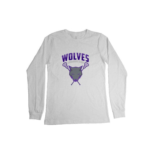 Wolves Lacrosse Club Adult Cotton Long Sleeve T-Shirt Signature Lacrosse