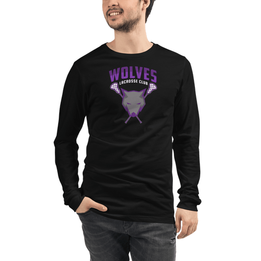 Wolves Lacrosse Club Adult Premium Long Sleeve T -Shirt Signature Lacrosse