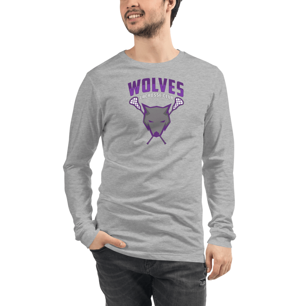 Wolves Lacrosse Club Adult Premium Long Sleeve T -Shirt Signature Lacrosse