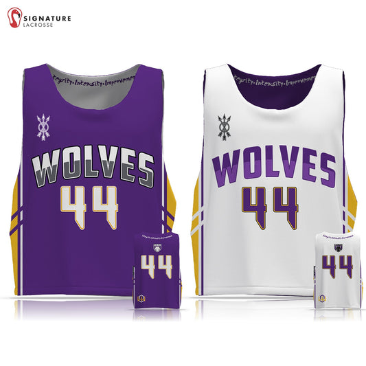 Wolves Lacrosse Club Boy's Player Reversible Game Pinnie Signature Lacrosse