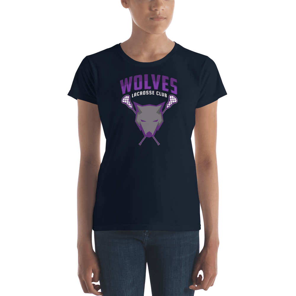 Wolves Lacrosse Club Ladies Fitted Cotton Tee Signature Lacrosse