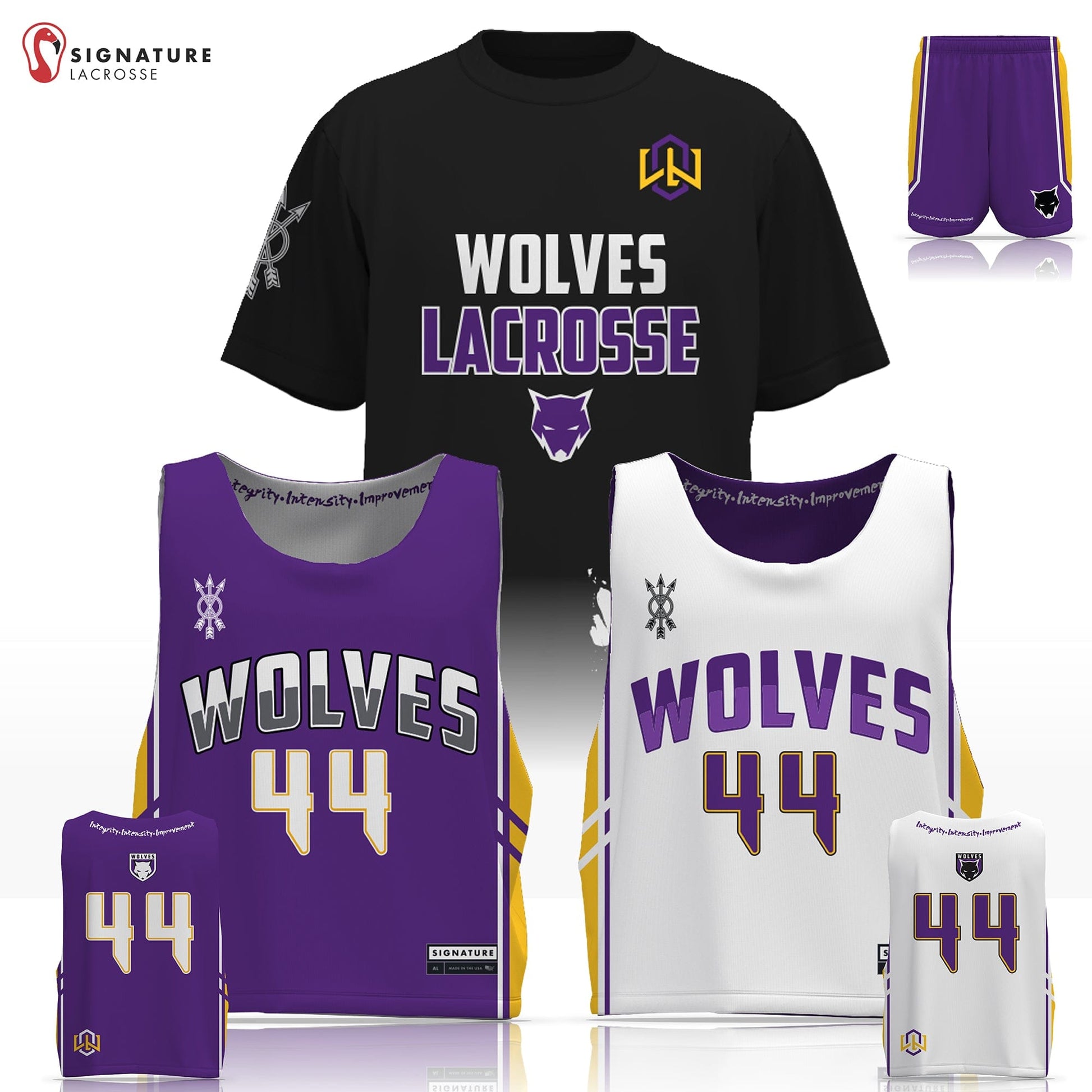 Wolves Lacrosse Club Men's 3 Piece Game Package Signature Lacrosse