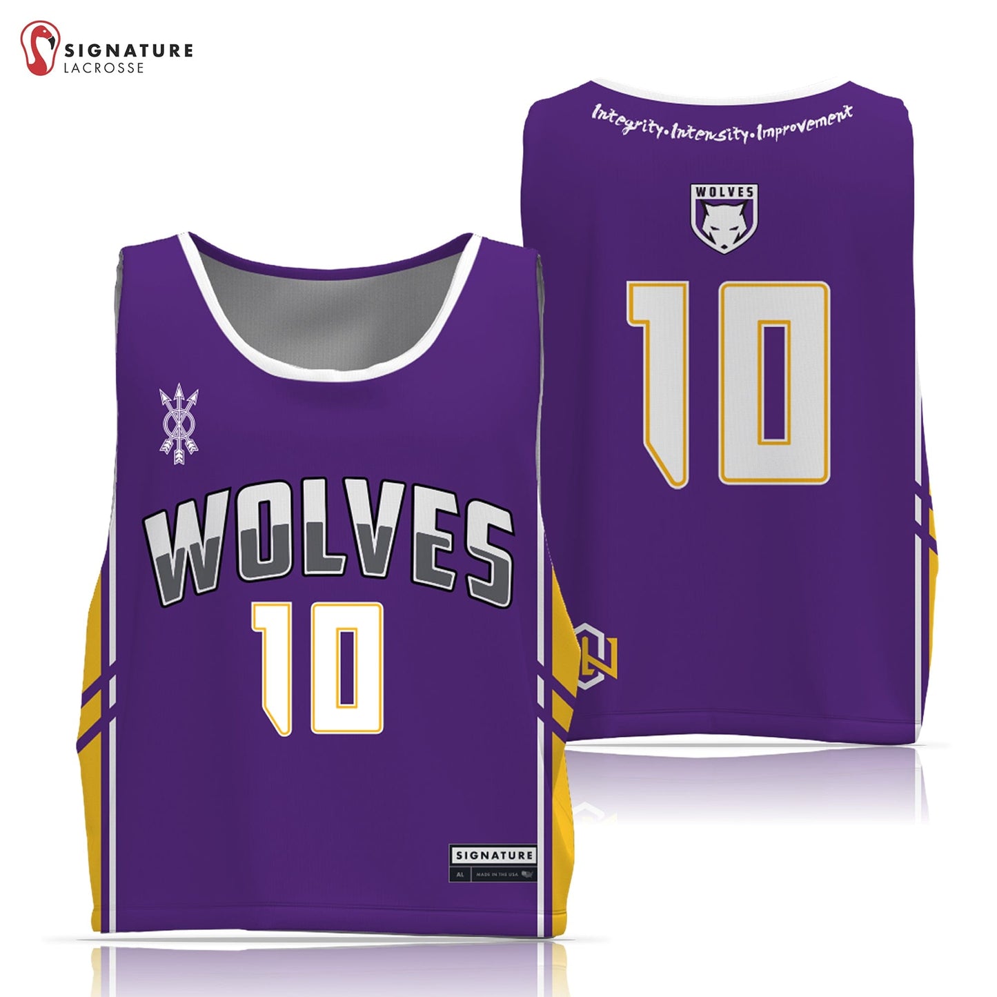 Wolves Lacrosse Club Men's 3 Piece Game Package: Wolves Lacrosse Signature Lacrosse