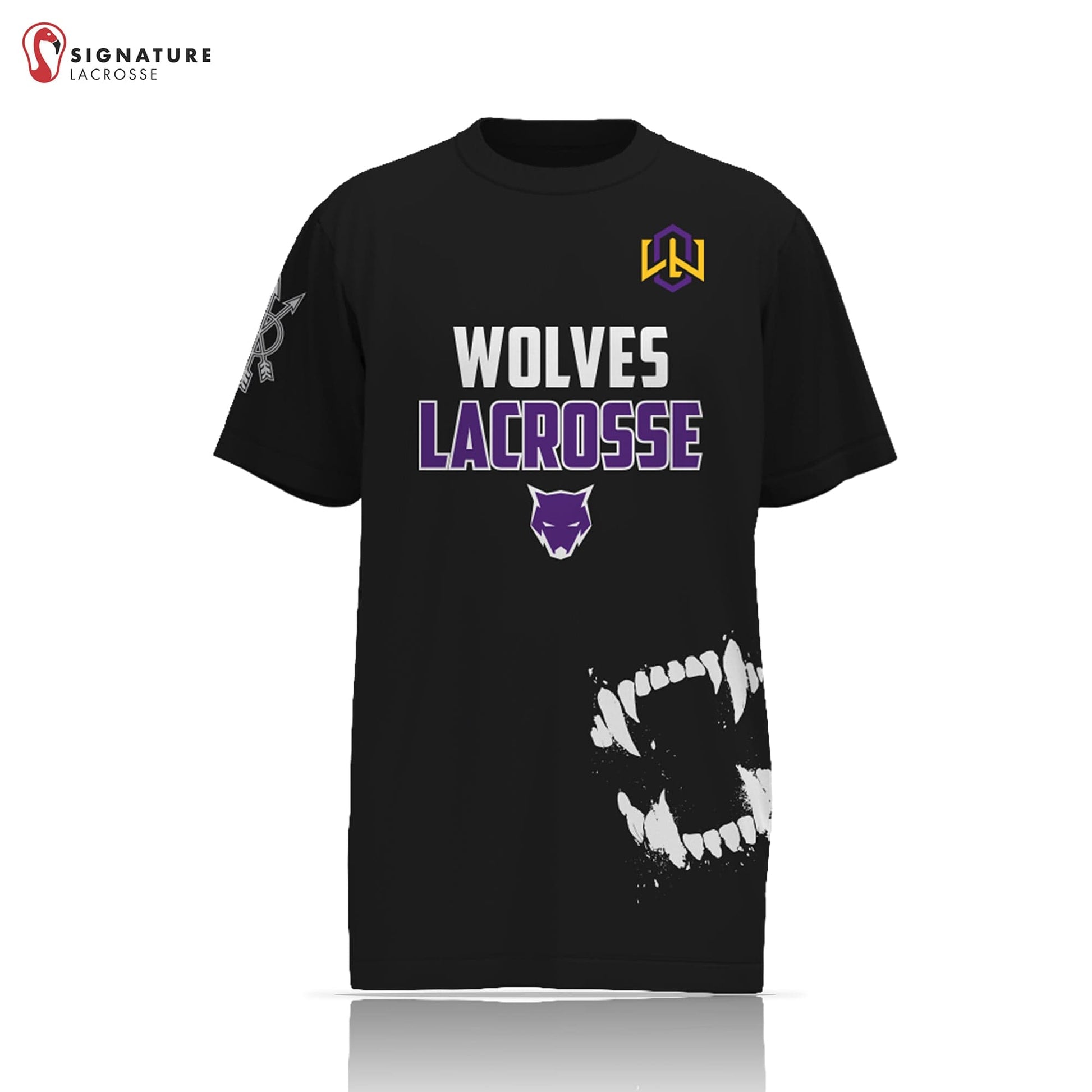 Wolves Lacrosse Club Men's Short Sleeve Shooter Shirt Signature Lacrosse