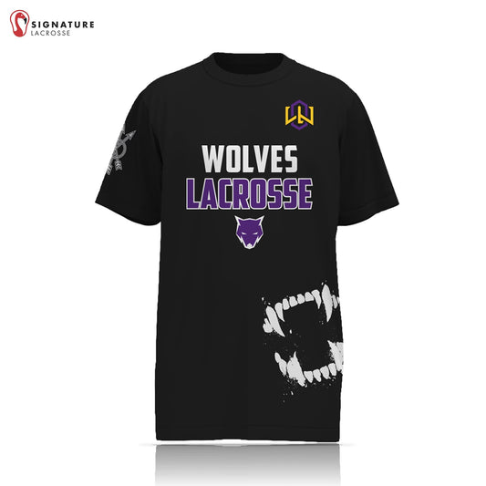 Wolves Lacrosse Club Women's Short Sleeve Shooter Shirt: Wolves Lacrosse Signature Lacrosse