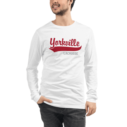 Yorkville Lacrosse Adult Premium Long Sleeve T -Shirt Signature Lacrosse